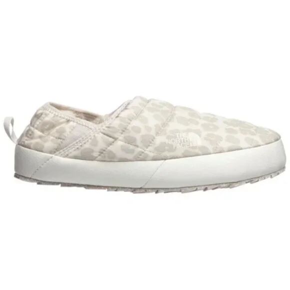 The North Face Women's Thermoball Traction Mule V Leopard Print Slippers 8 - Picture 1 of 14